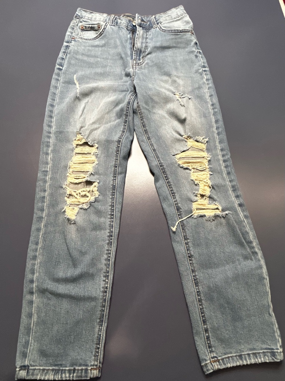 wild fable Light Blue Ripped Boyfriend Jeans